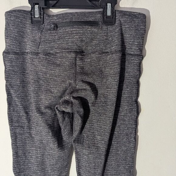 Lululemon Runder Under Pant Micro Macro Black Heathered Black Women's Size 6 - Picture 6 of 8